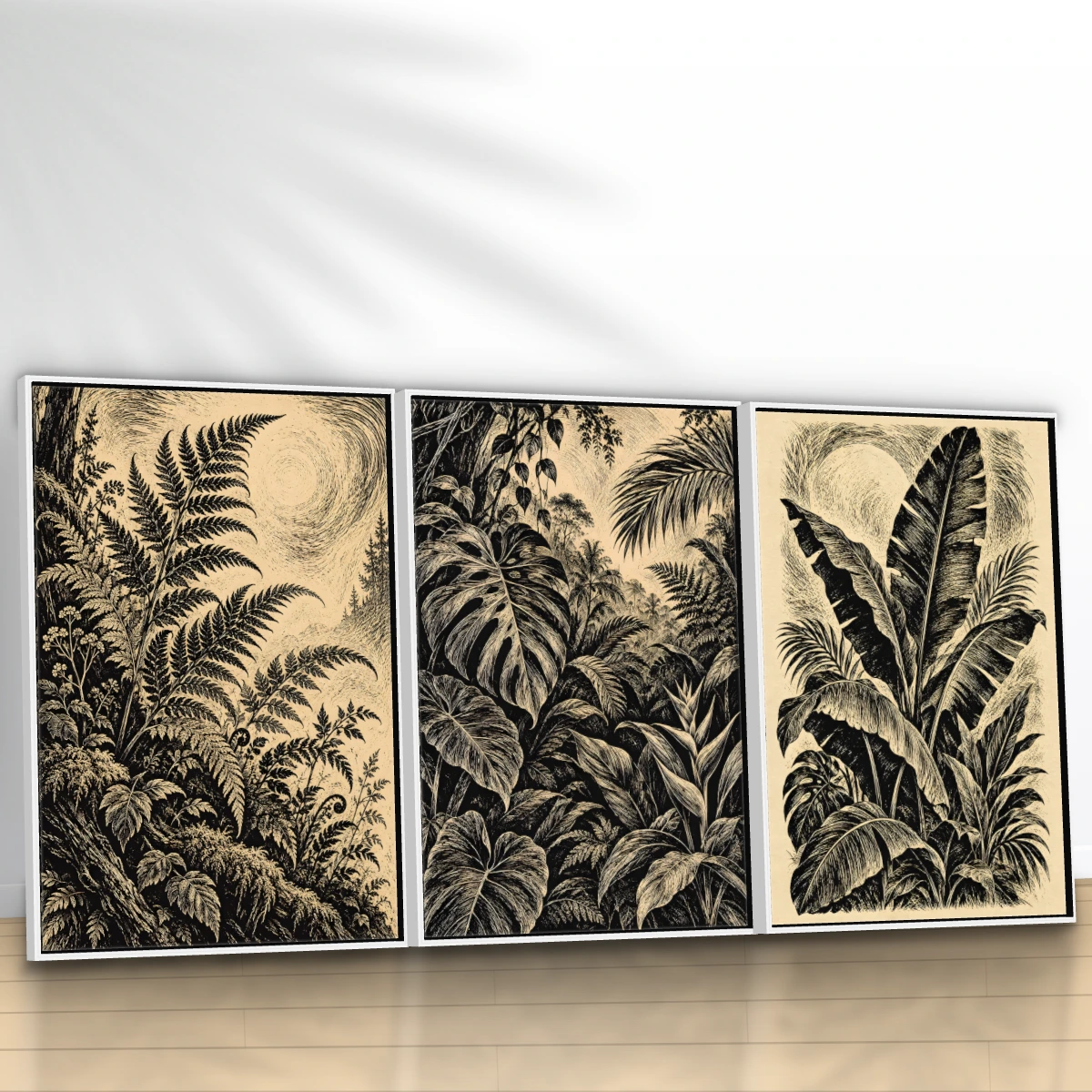 Quadro Trio Suíte Samambaia Vintage — foto 3