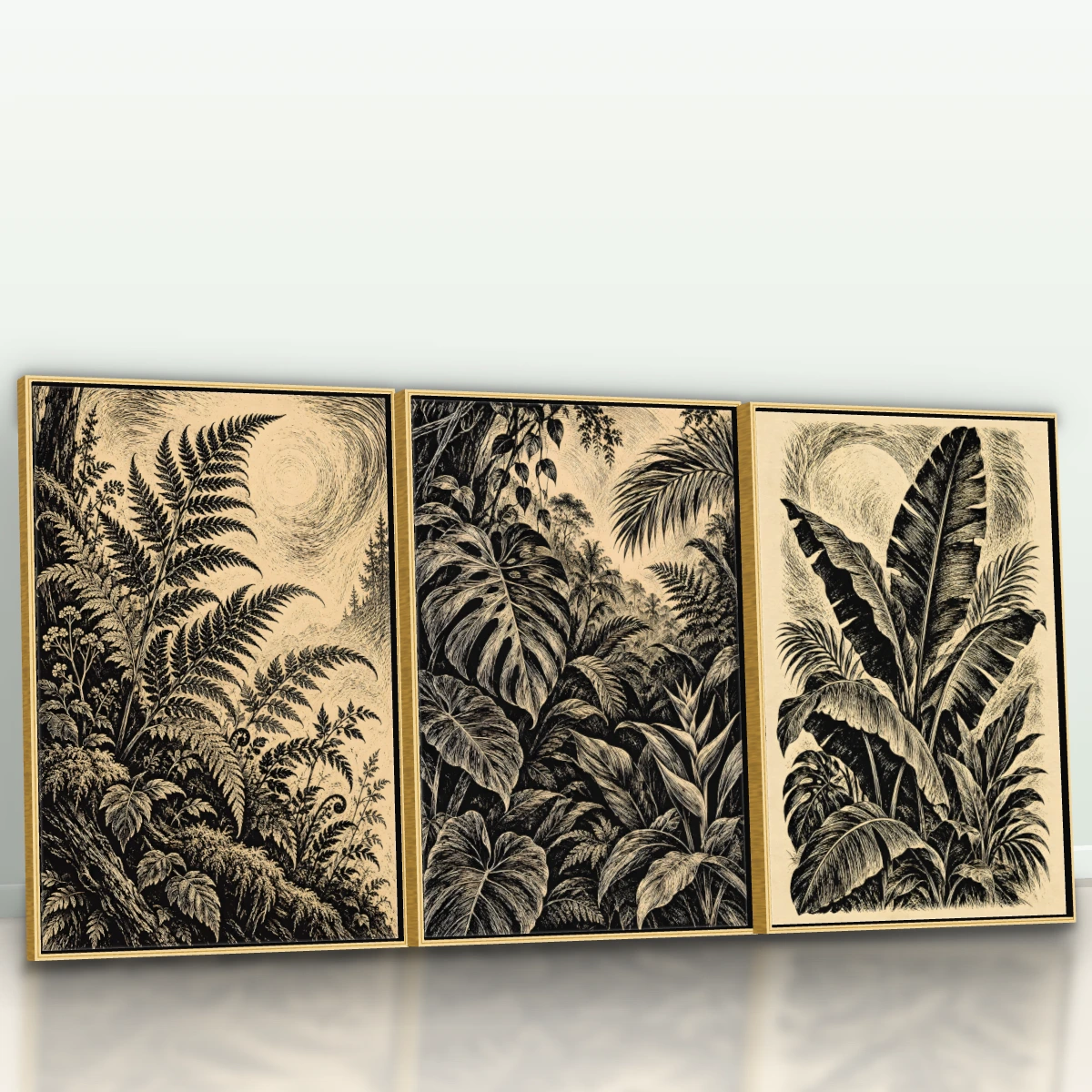 Quadro Trio Suíte Samambaia Vintage — foto 4