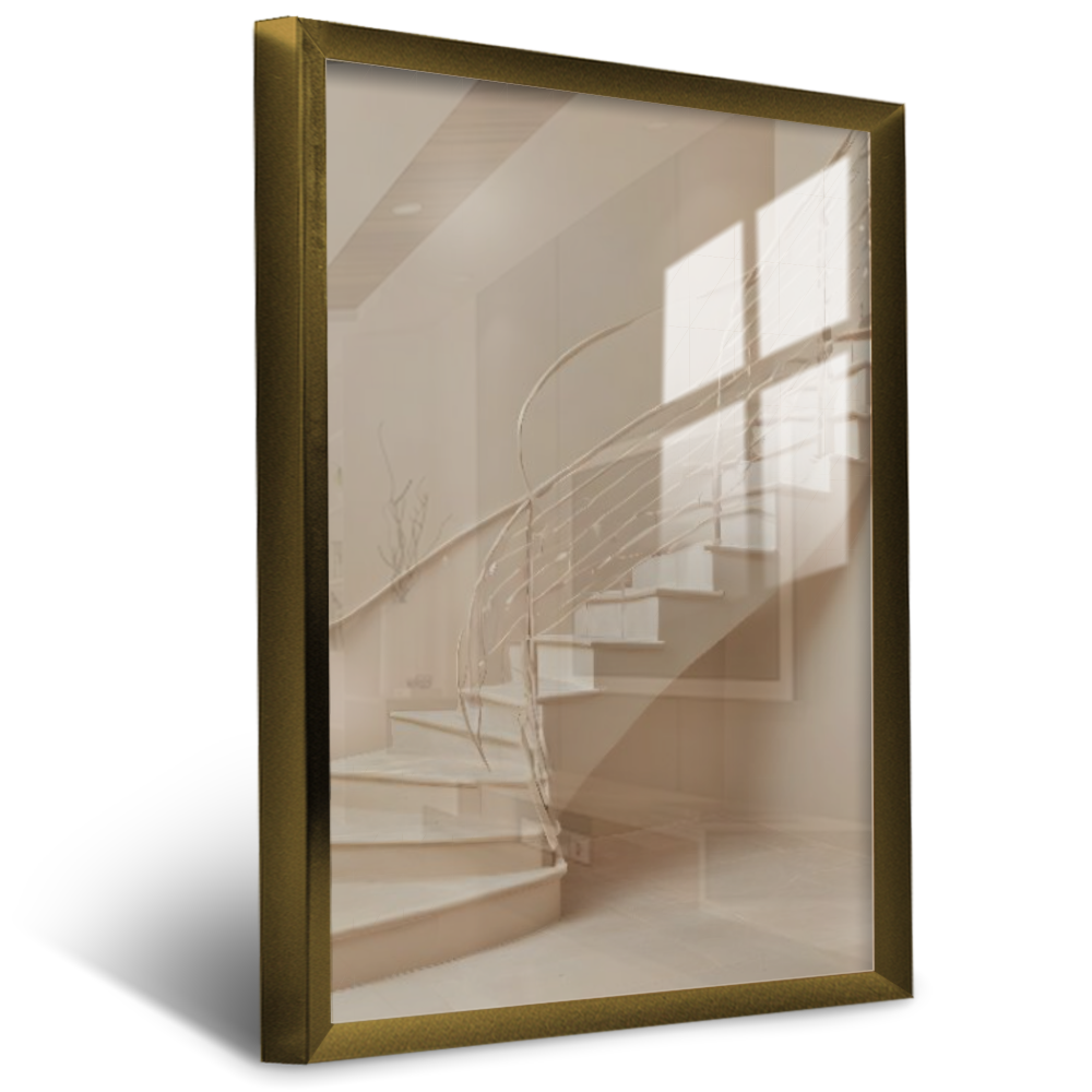 Quadro Sala Escada Curva Minimalista