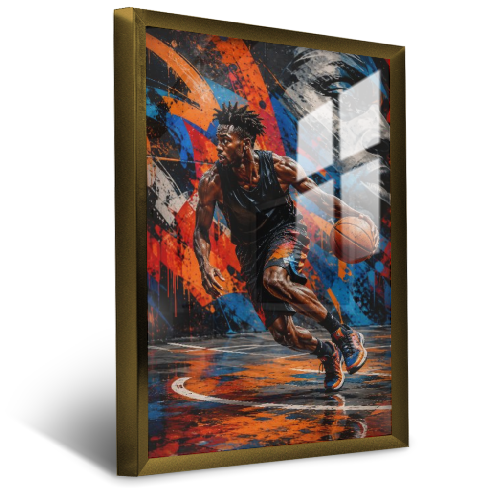 Quadro Escritório Basquete Street Art