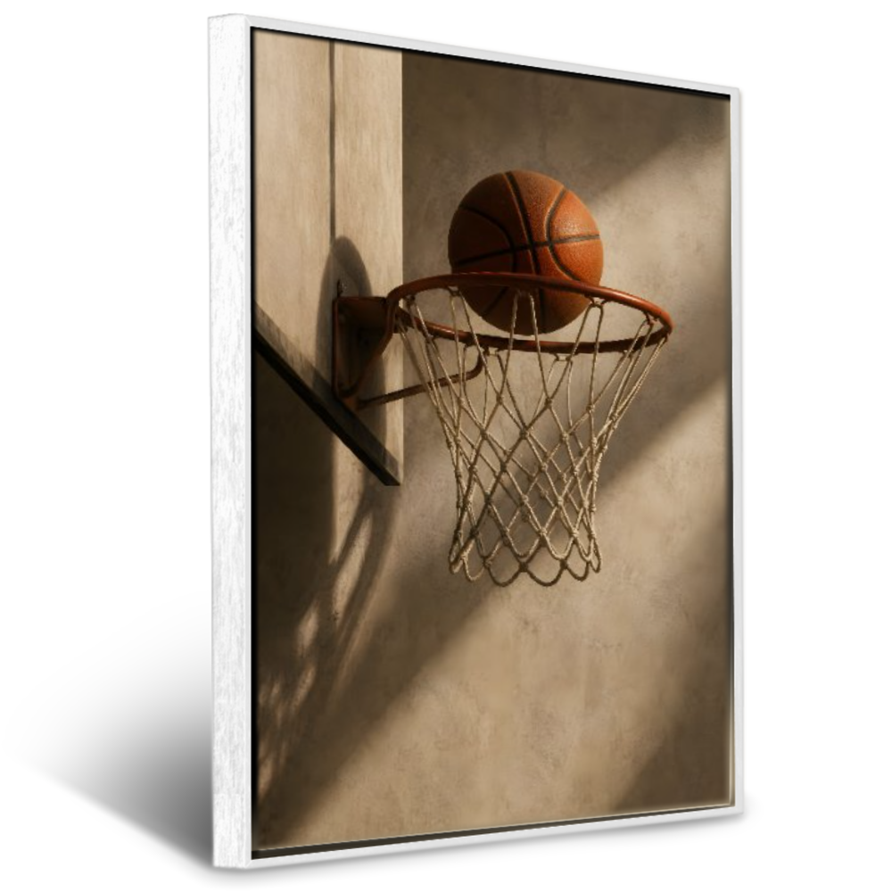 Quadro Escritório Basquete Vintage