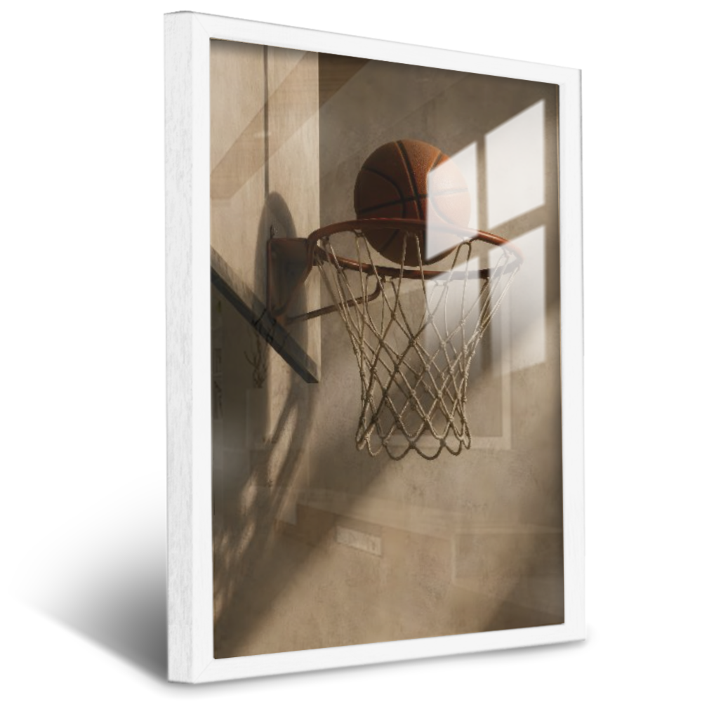 Quadro Escritório Basquete Vintage