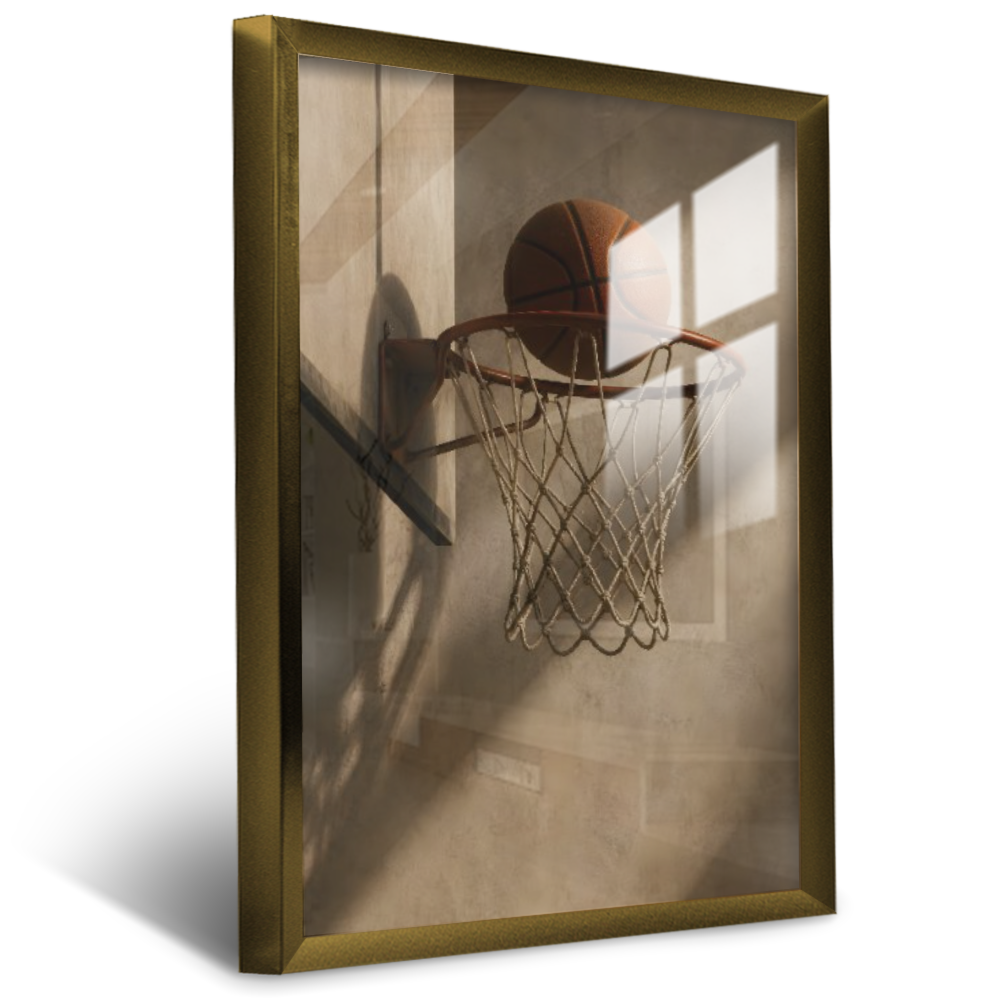 Quadro Escritório Basquete Vintage