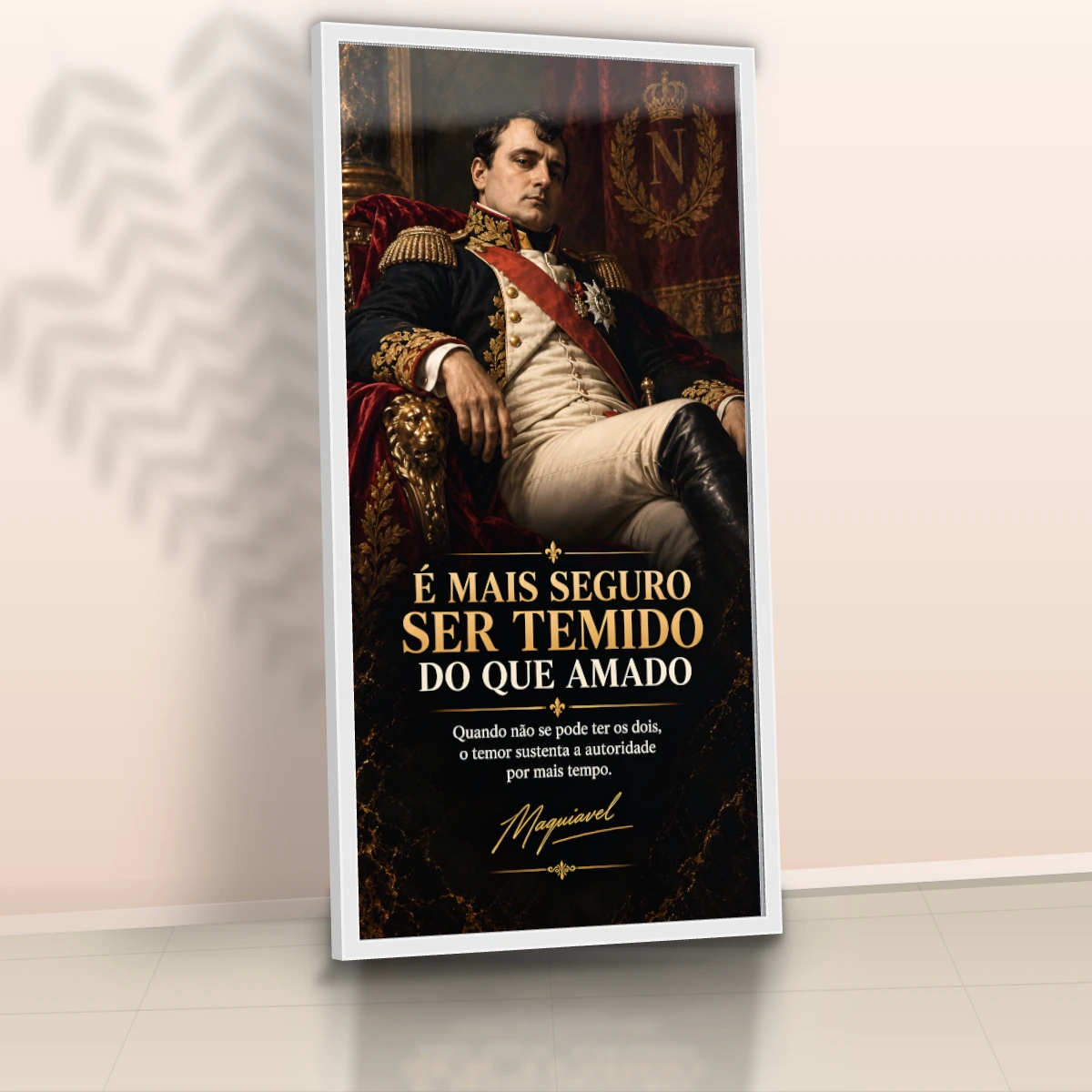 Quadro Sala Escritório Napoleão Frase — foto 6