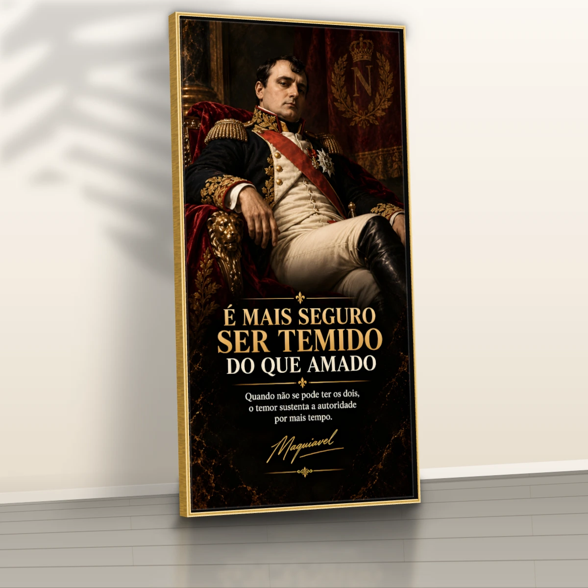 Quadro Sala Escritório Napoleão Frase — foto 4