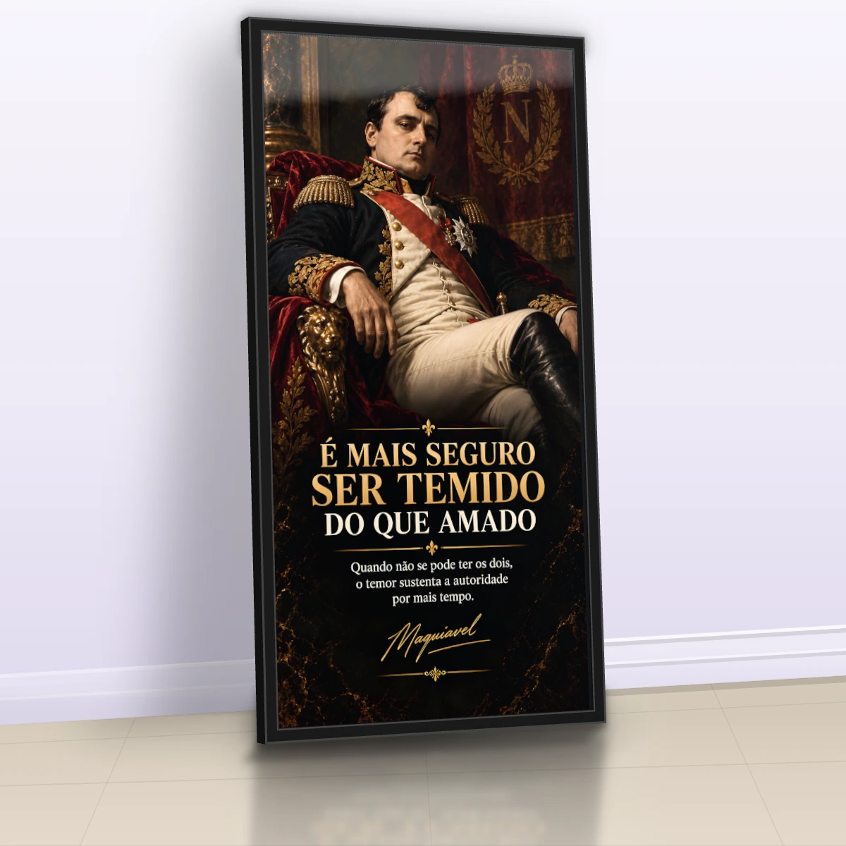 Quadro Sala Escritório Napoleão Frase — foto 5