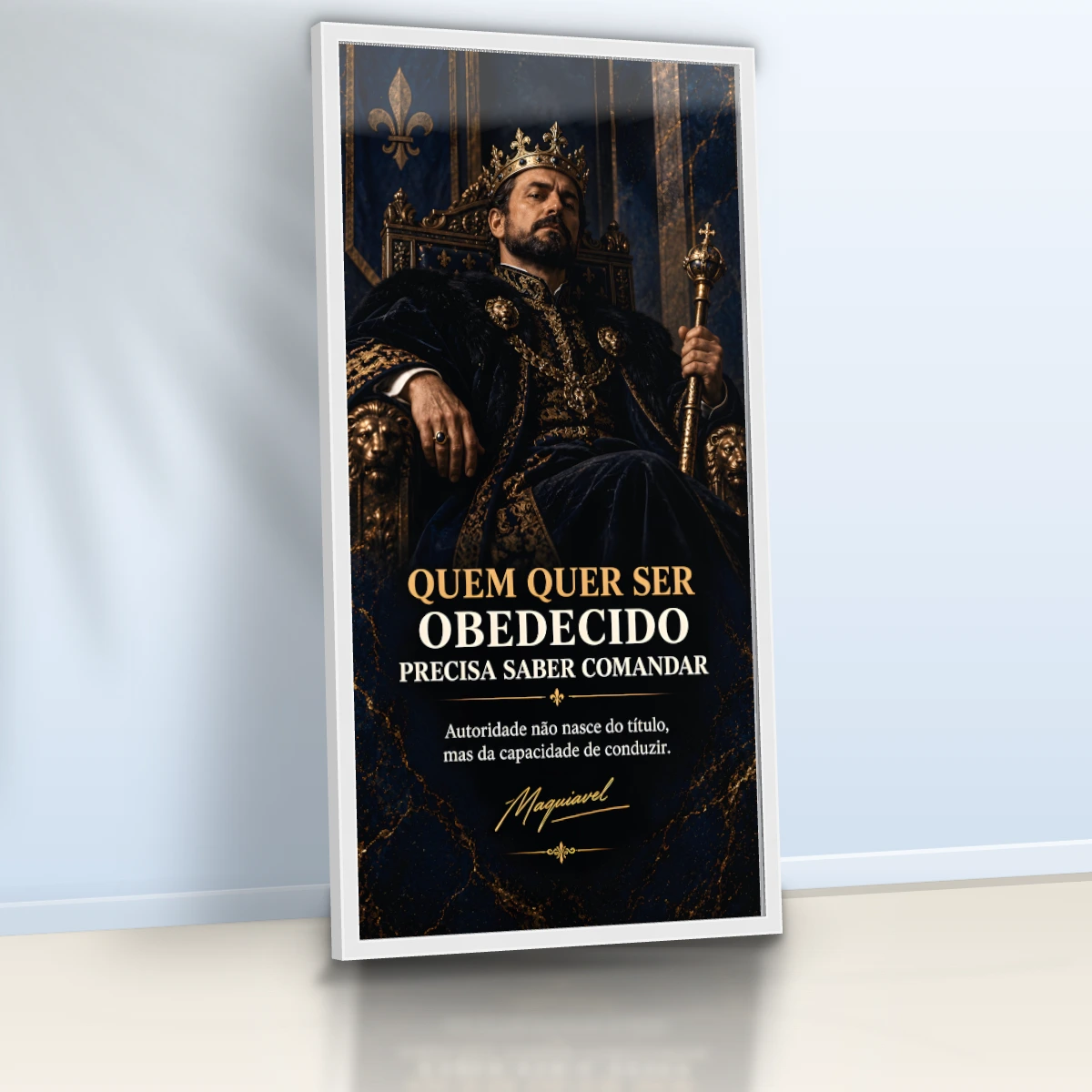 Quadro Sala Escritório Rei Coroa Gold — foto 6