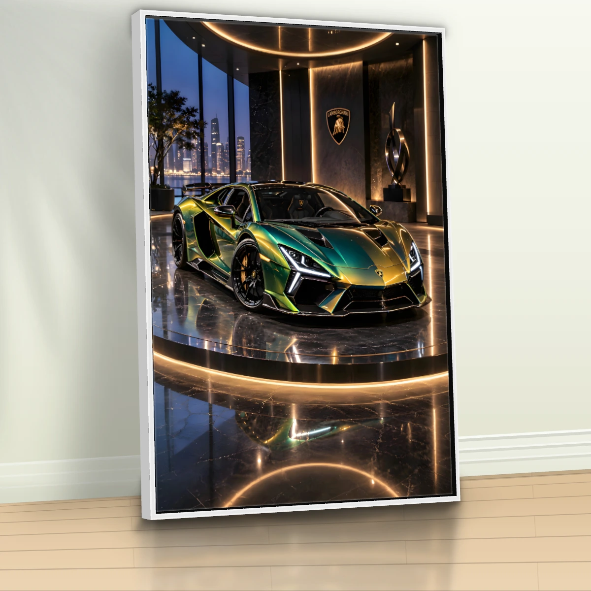 Quadro Sala Supercarro Neon Luxo — foto 3