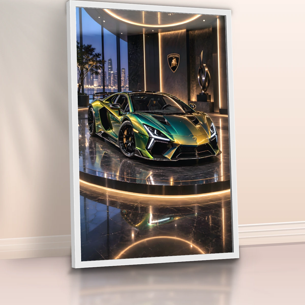 Quadro Sala Supercarro Neon Luxo — foto 6