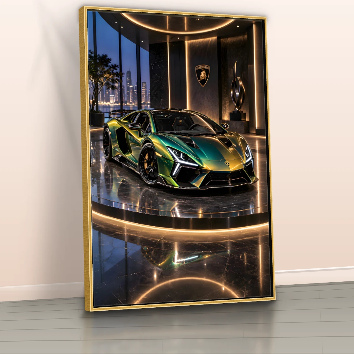 Quadro Sala Supercarro Neon Luxo — foto 4