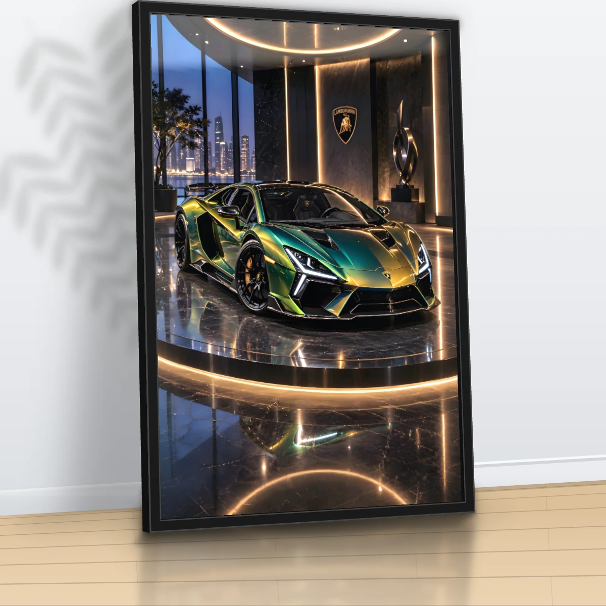 Quadro Sala Supercarro Neon Luxo — foto 5