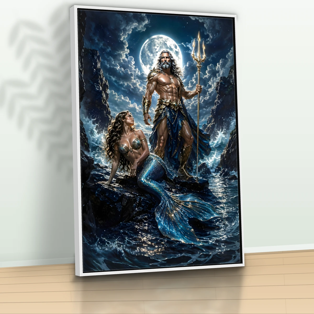 Quadro Sala Poseidon e Sereia Marinha — foto 3