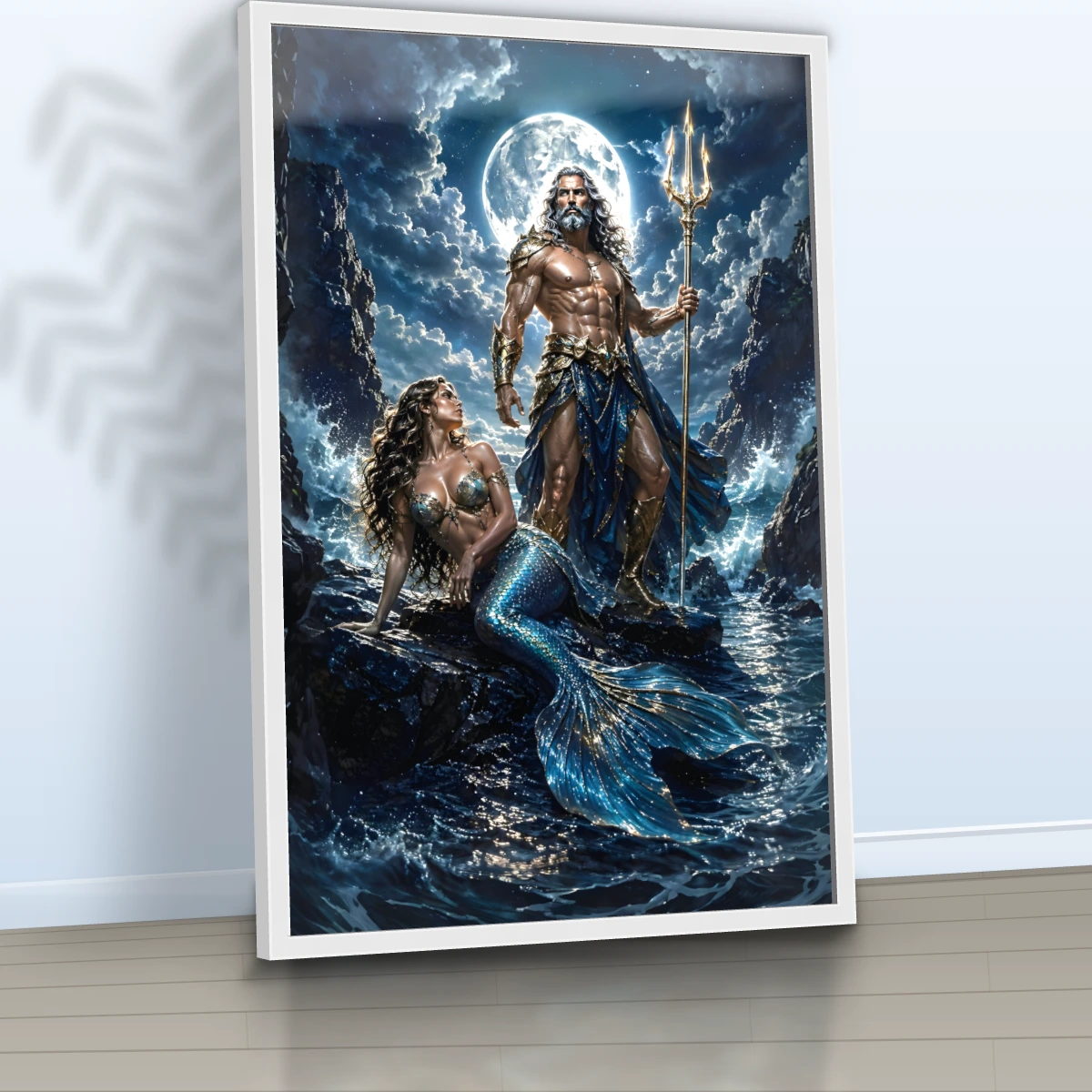 Quadro Sala Poseidon e Sereia Marinha — foto 6