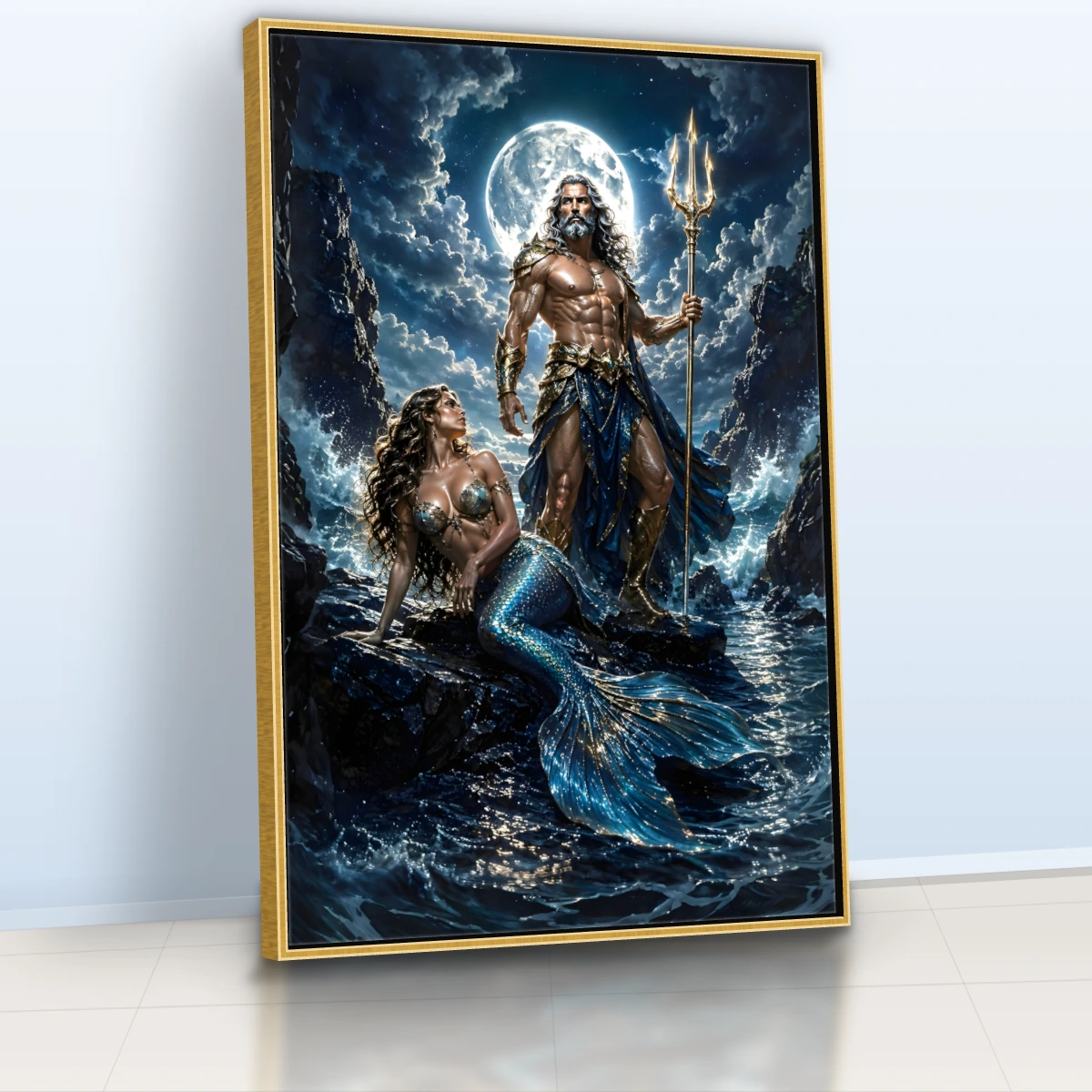 Quadro Sala Poseidon e Sereia Marinha — foto 4