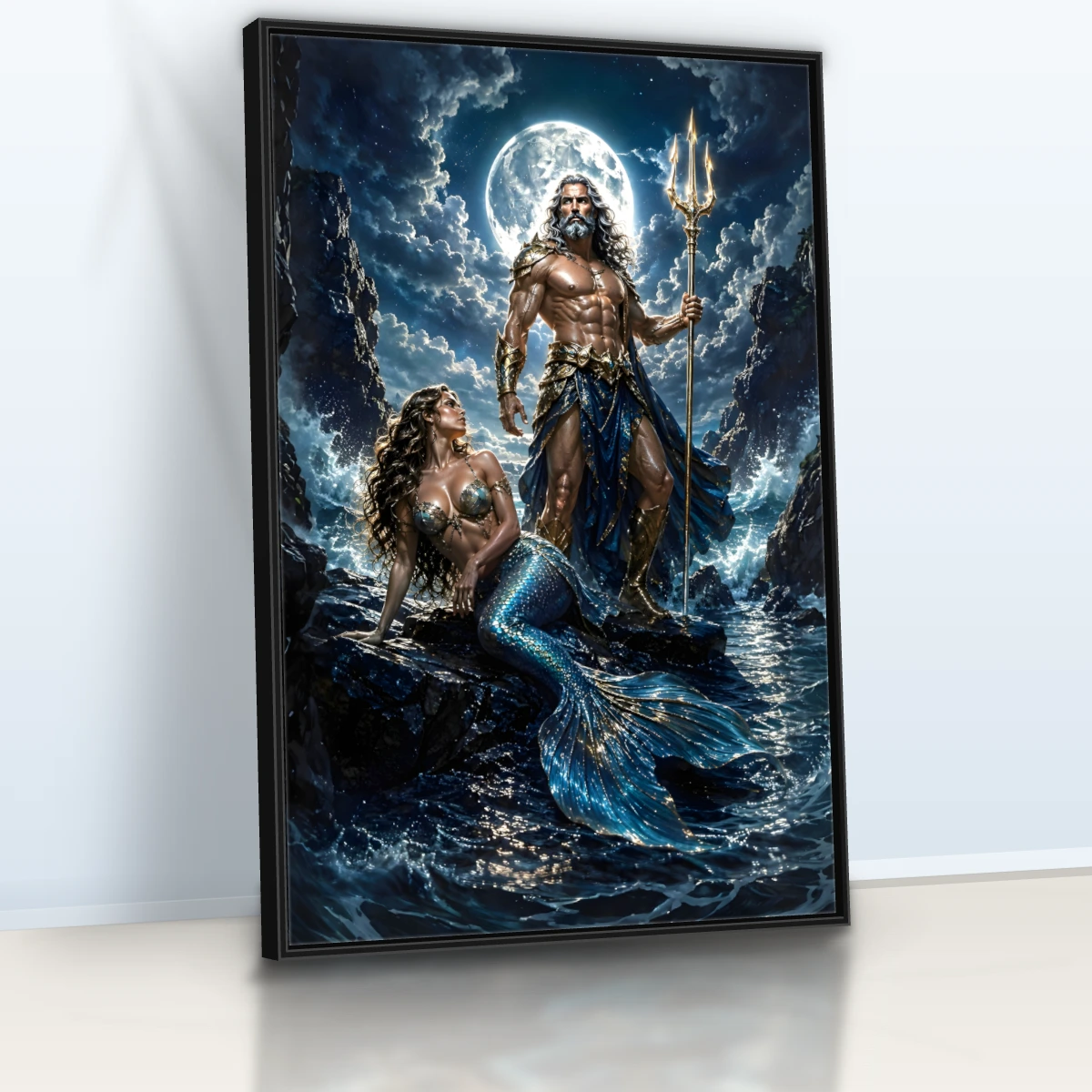Quadro Sala Poseidon e Sereia Marinha — foto 2