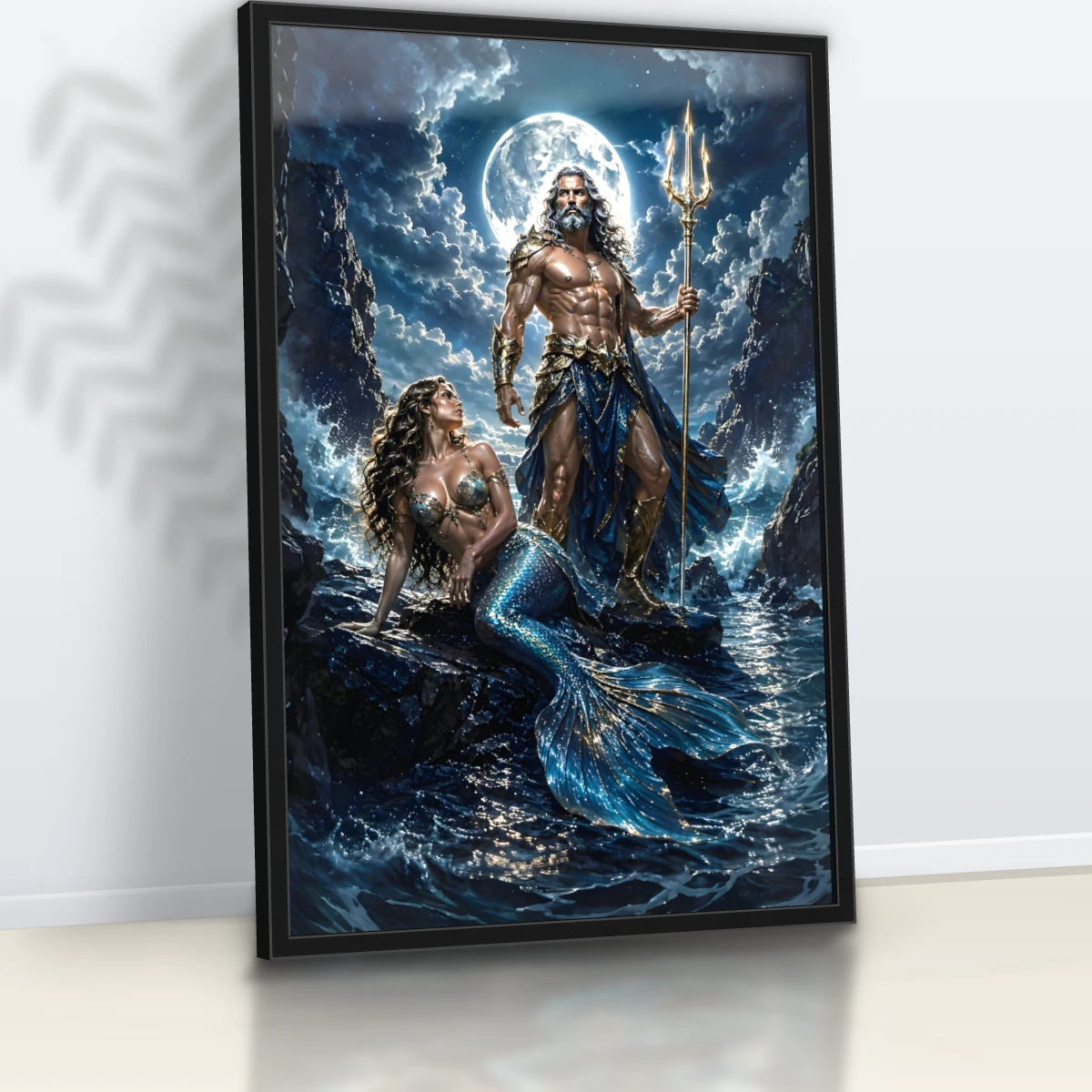 Quadro Sala Poseidon e Sereia Marinha — foto 5