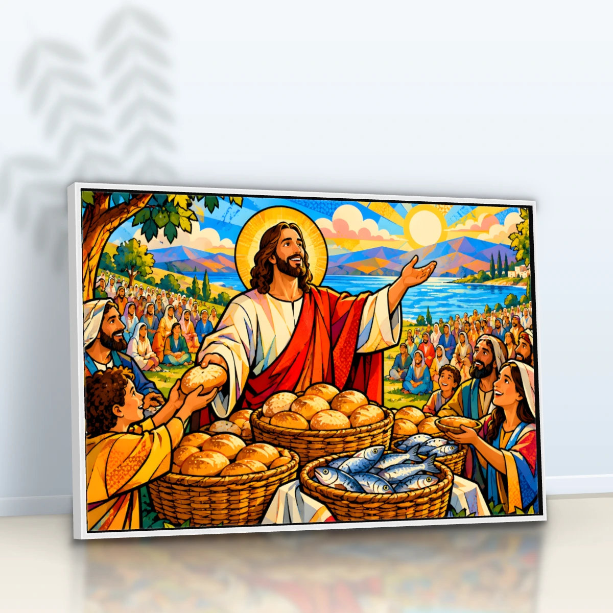 Quadro Sala Jesus Multiplicação Pães