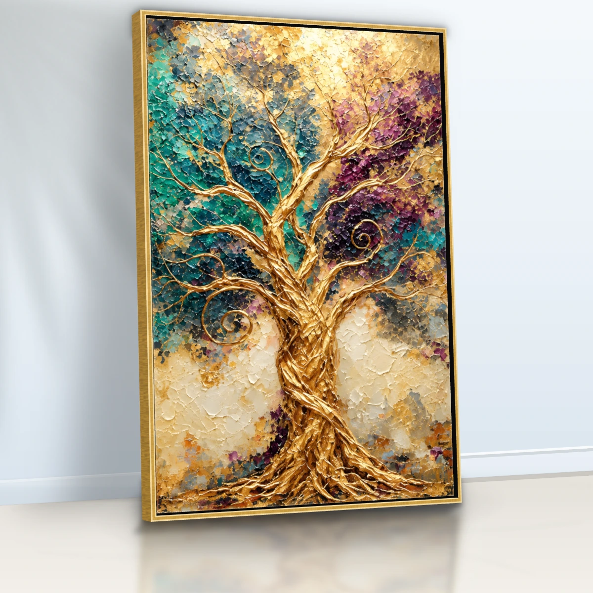 Quadro Sala Árvore da Vida Gold