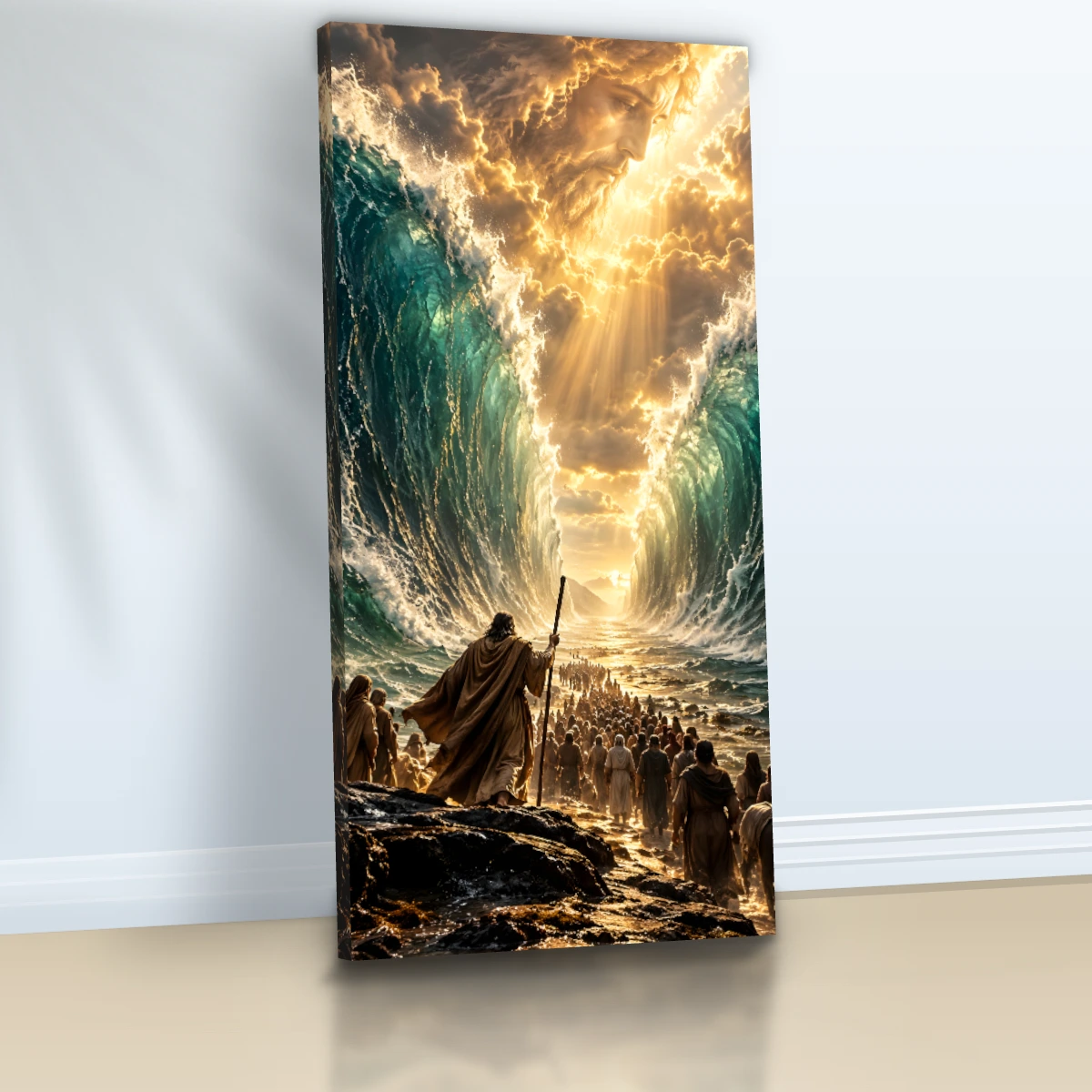 Quadro Sala Mar Vermelho Épico - Arte de Parede | Quadros Podium