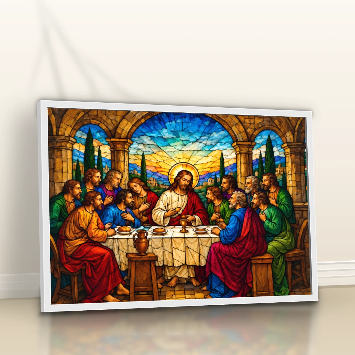 Quadro Sala Santa Ceia Vitral — foto 6