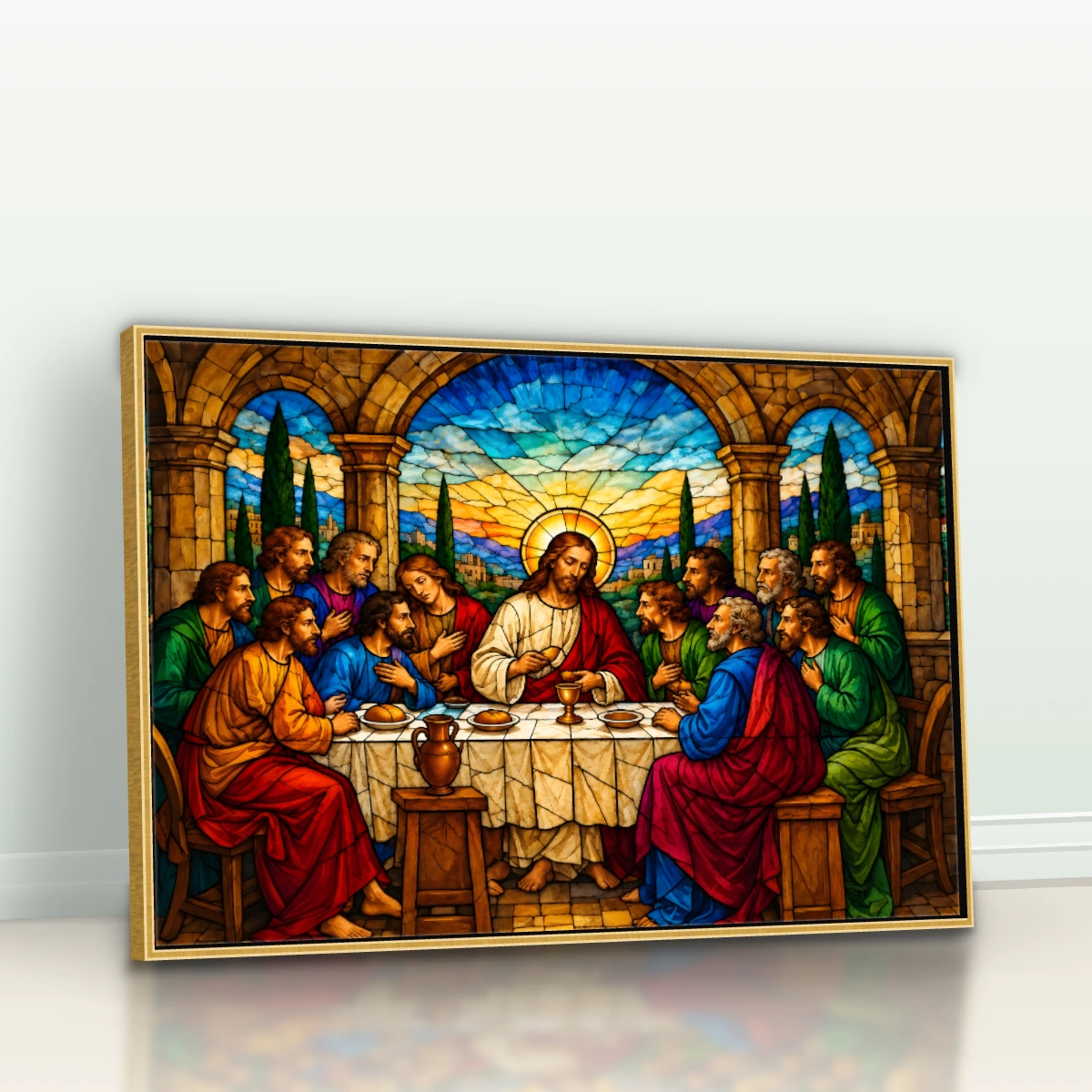Quadro Sala Santa Ceia Vitral — foto 4
