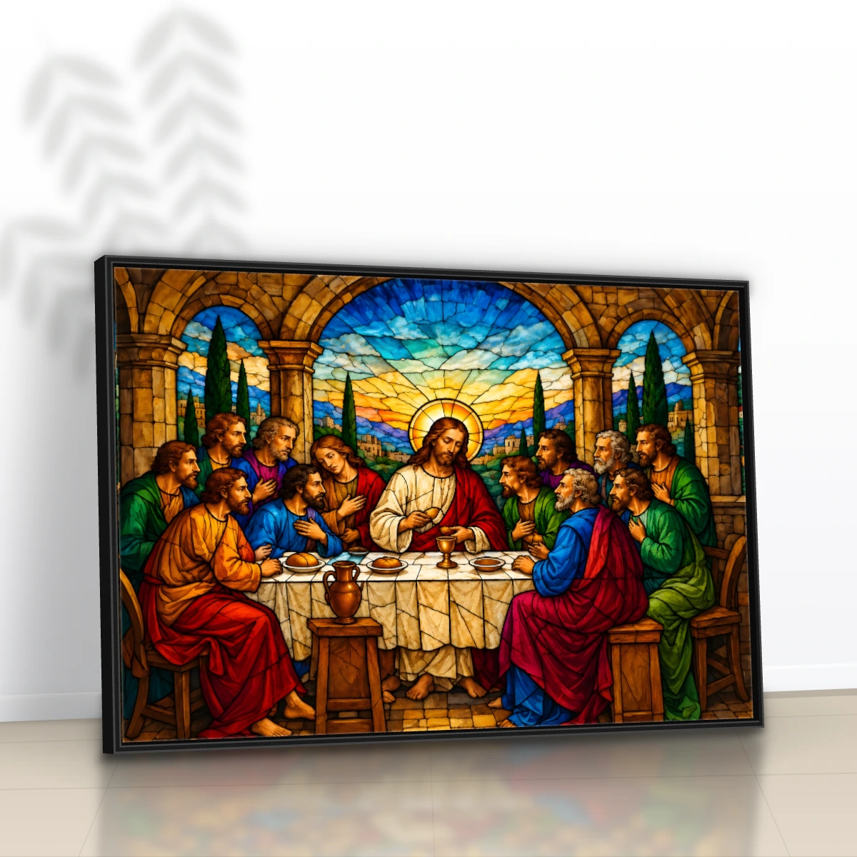 Quadro Sala Santa Ceia Vitral — foto 2