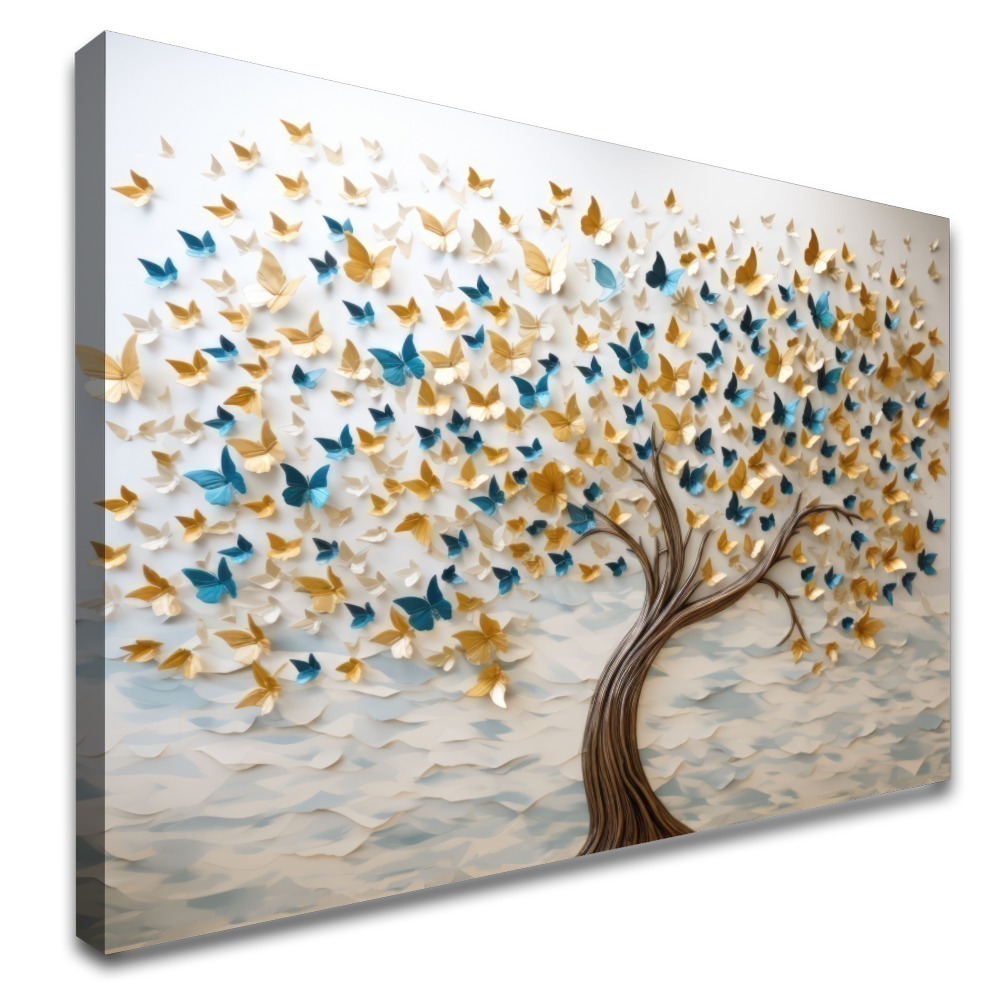 Quadro Arvode Borboletas Do Amor