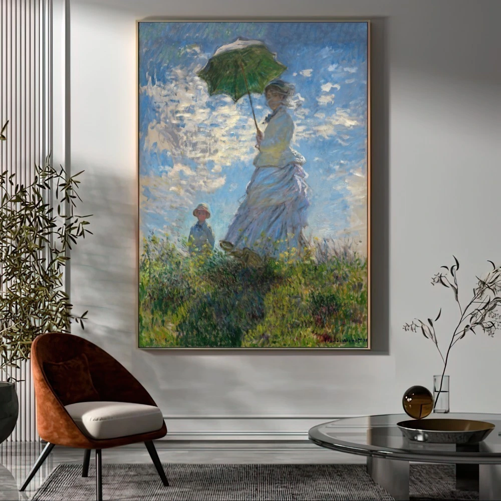 Quadro O Passeio Mulher Com Uma Guarda So