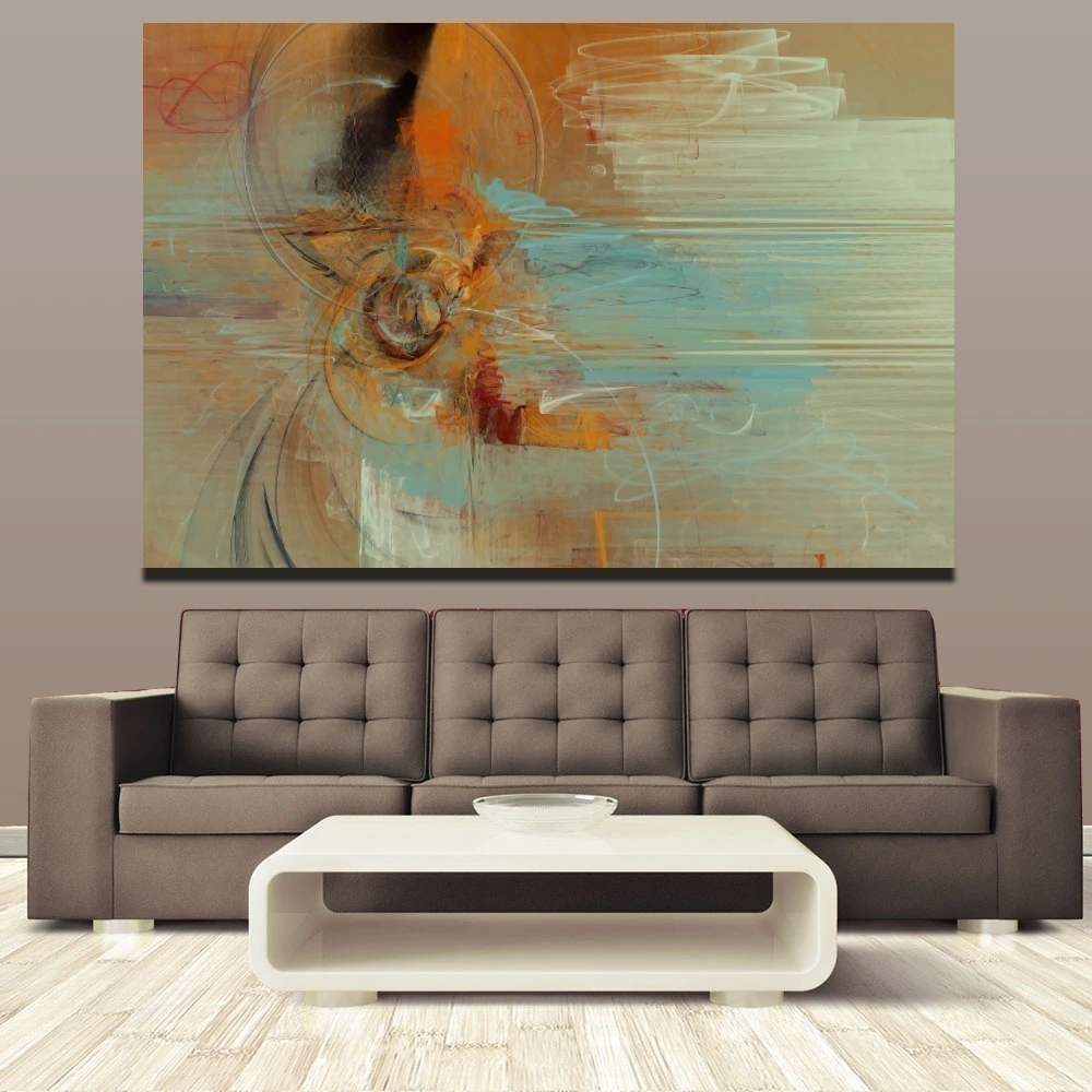 Quadro Estilo Pintura Harmonia Dual em canvas — Quadros Podium