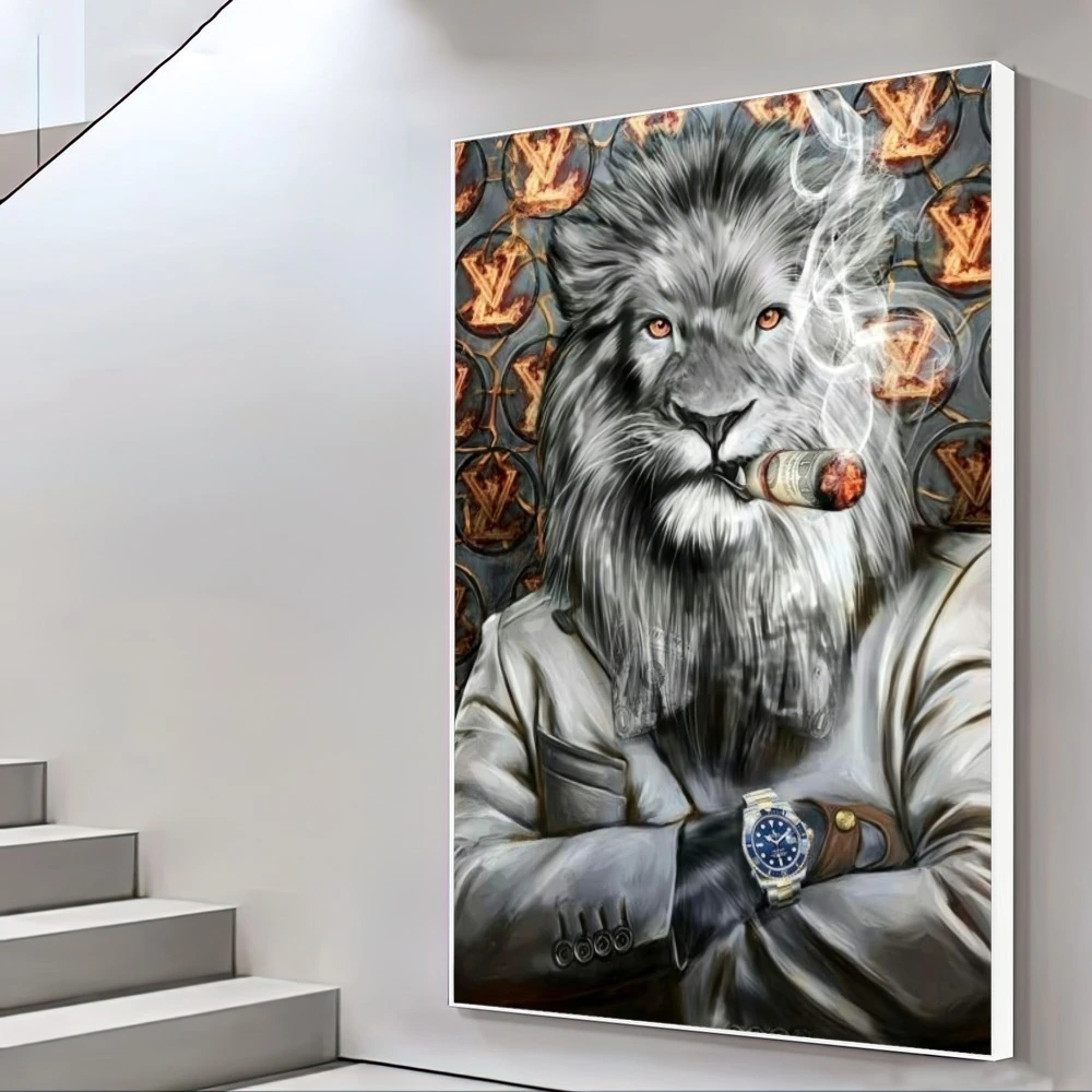 Quadro Rei Leão Empresário